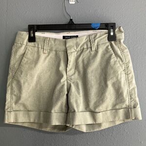 Dear John cuffed high rise pistachio colored shorts size 27 #718